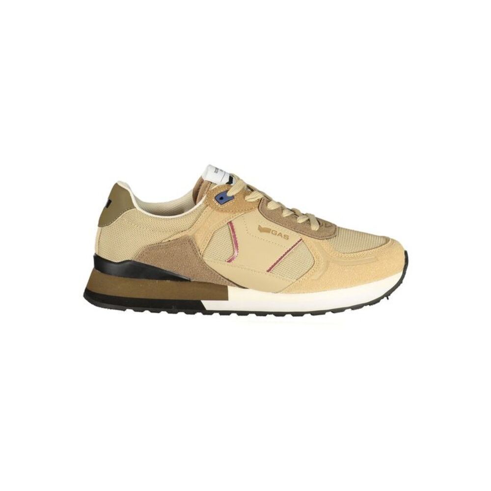 Gas Beige Polyurethane Men Men's Sneaker